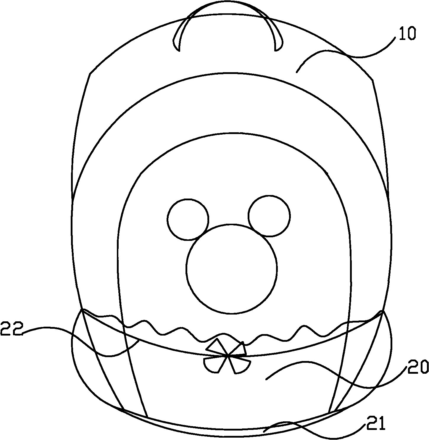 Flexible bag bottom cover