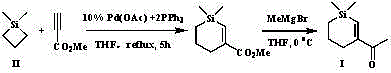 A kind of sila dehydro herbal ketone and preparation method thereof