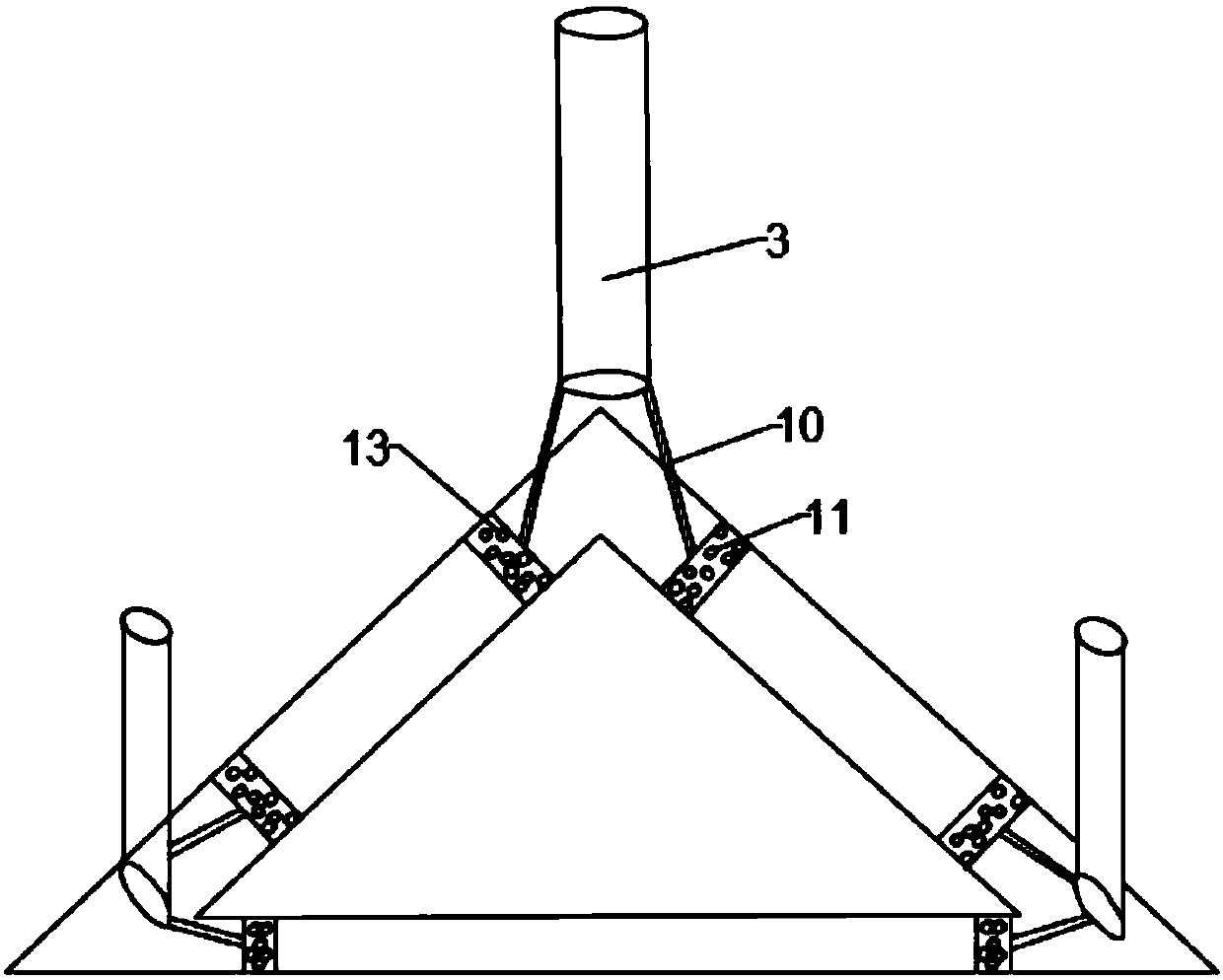 Load bearing and shock absorbing device of bicycle