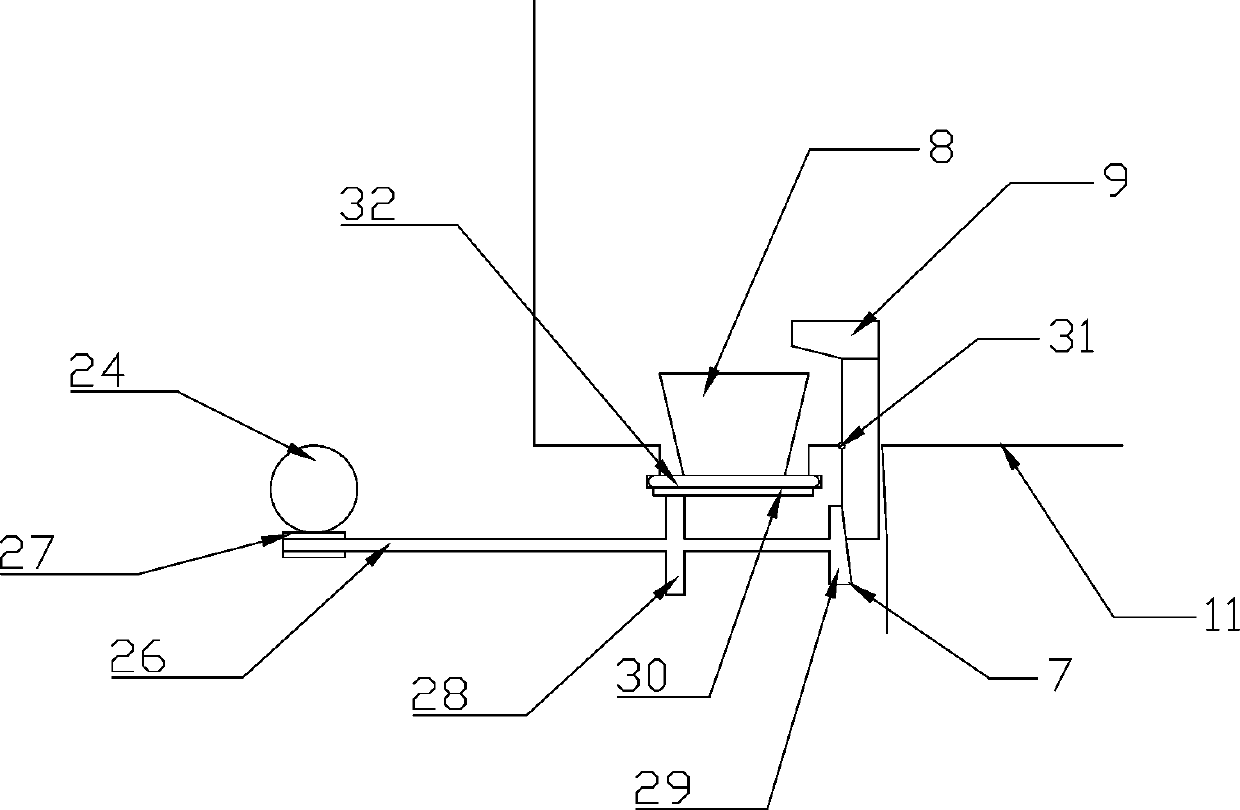 A curtain structure for turning flower pots