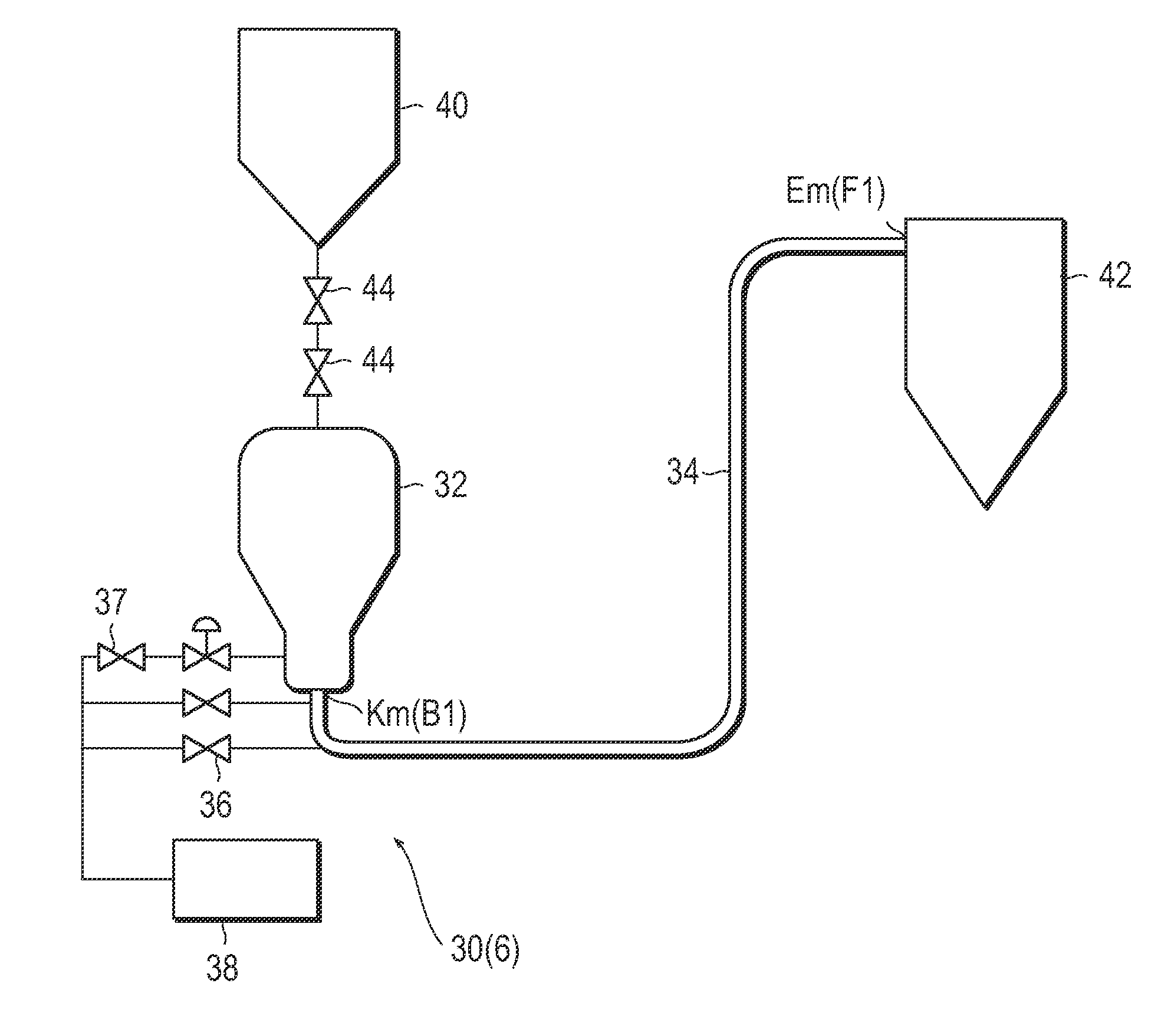 Method of transporting absorbent resin powder