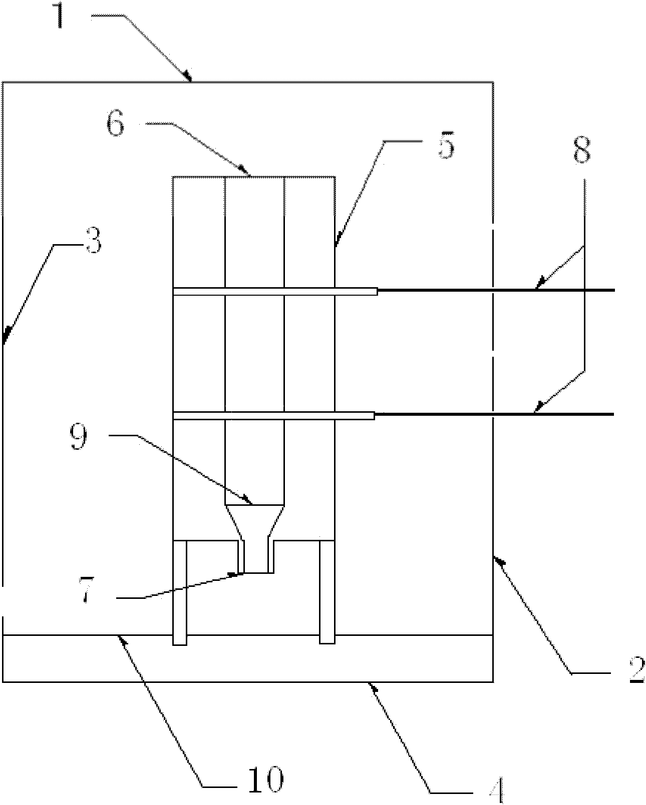 Fluidized sorting device for tiny solid particles and method thereof