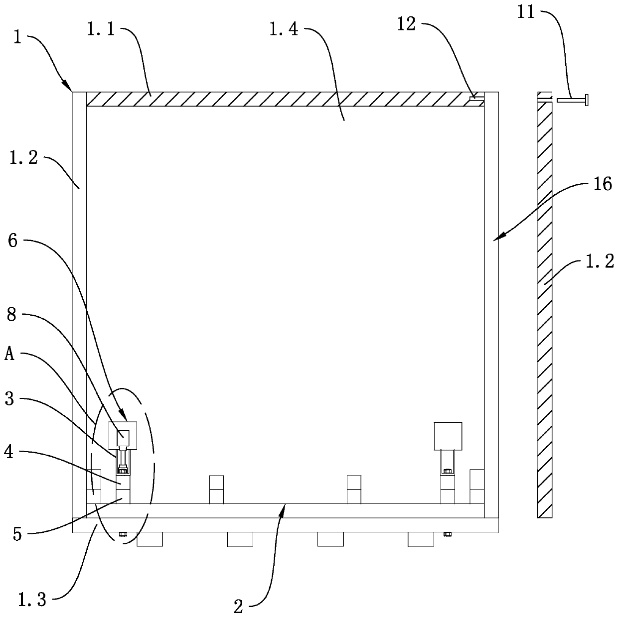 Packaging box for transportation and loading and unloading method