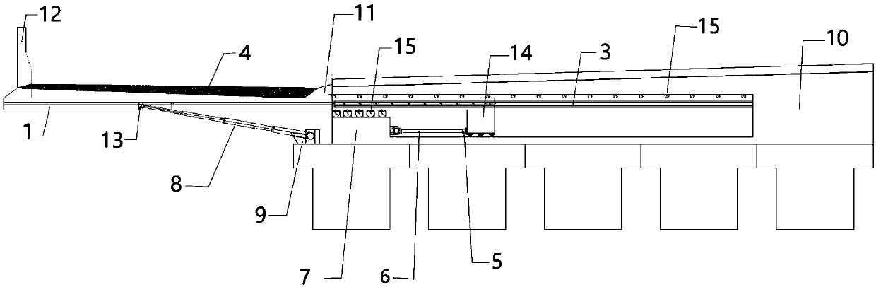 Collision-proof and vehicle fall-proof device of bridge and capable of buffering impact