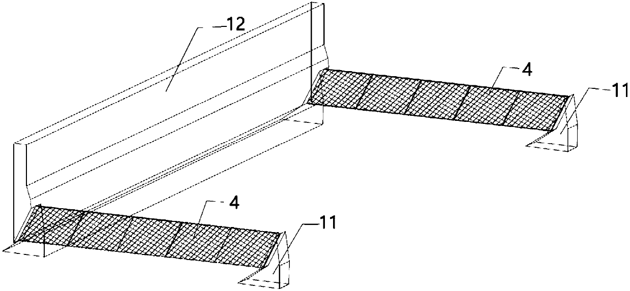 Collision-proof and vehicle fall-proof device of bridge and capable of buffering impact