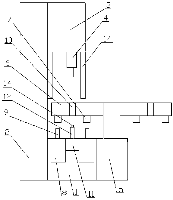 Punching device for mechanical part