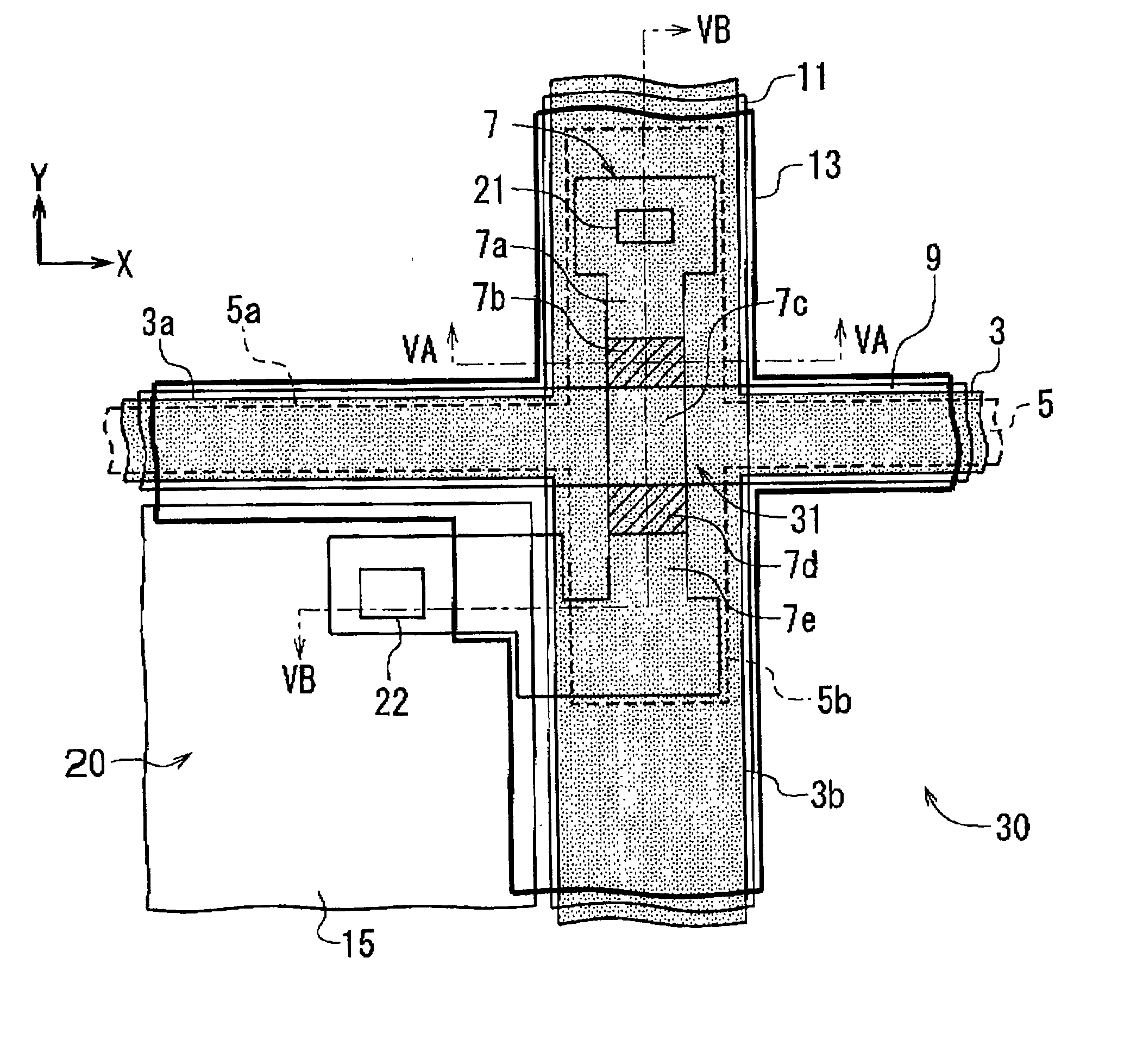 TFT array substrate and active-matrix addressing liquid-crystal display device