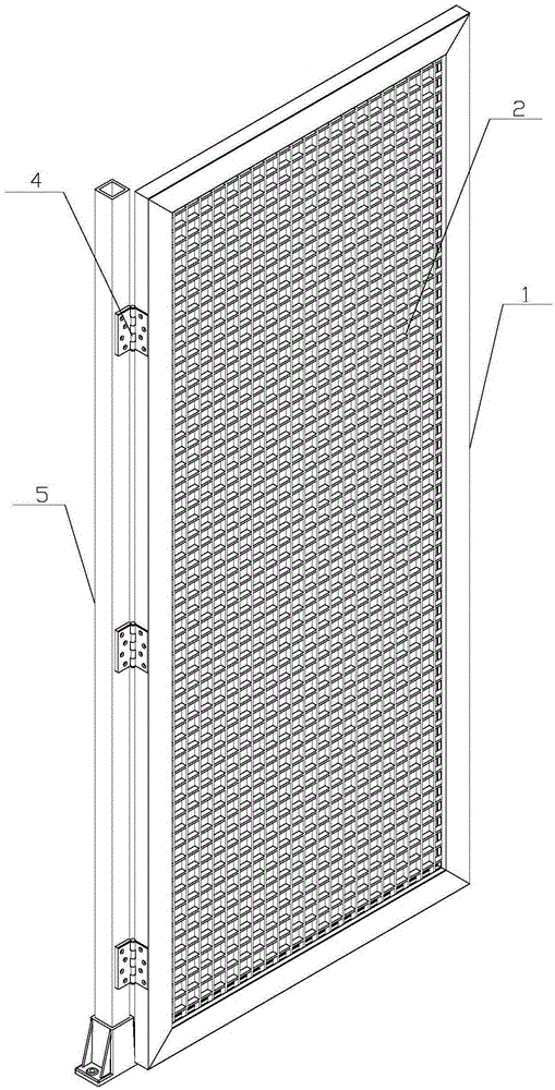 Glass fiber reinforced plastic electrically-operated door