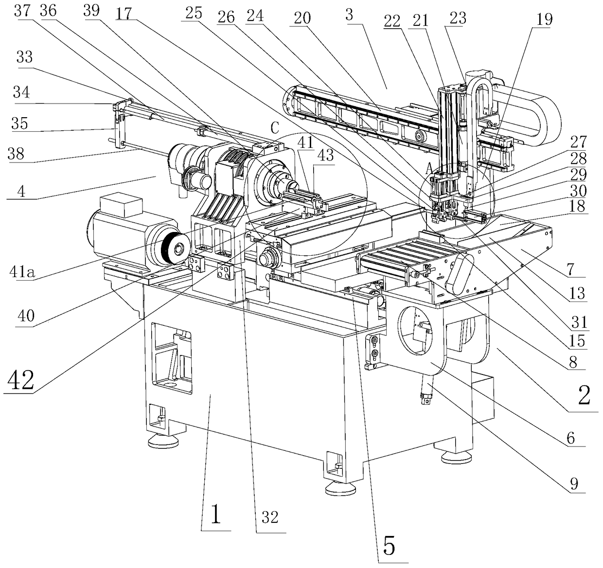 A manipulator clip feeding and ejecting device