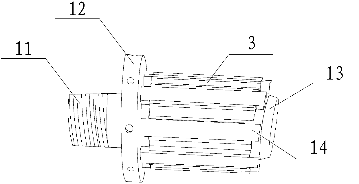 Elastic inner expansion automatic clamp