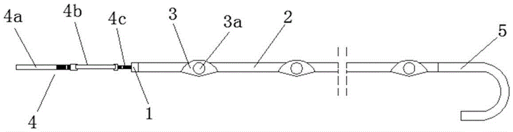 Foldable and lightweight single-string output type strain insulator string device