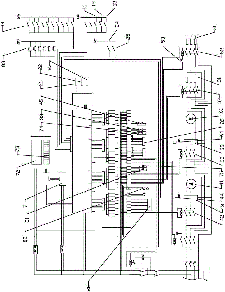 Control system and method of fully-automatic cleaning machine