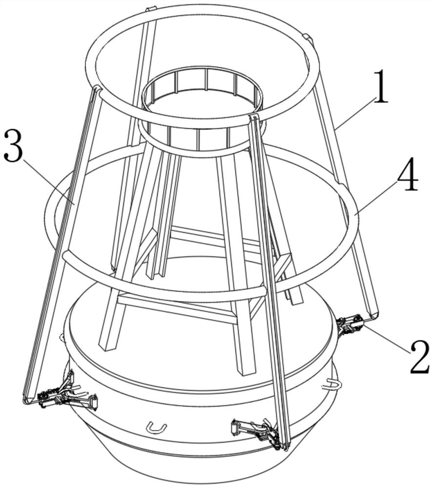 Automatic buoy recycling and laying device