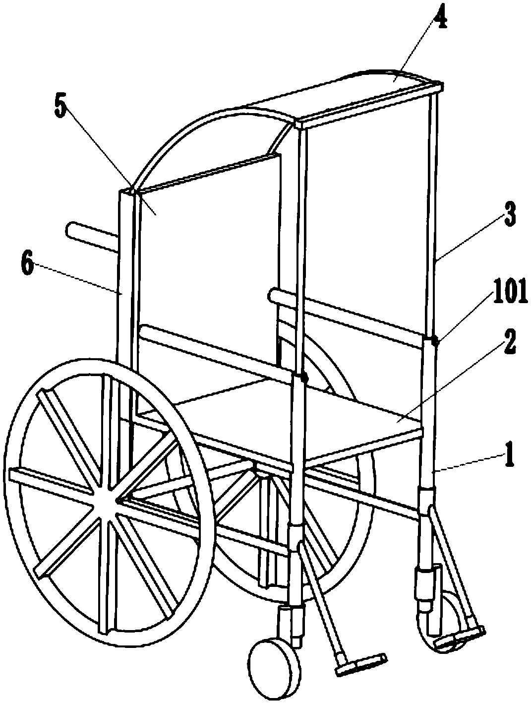 Sunscreen wheelchair