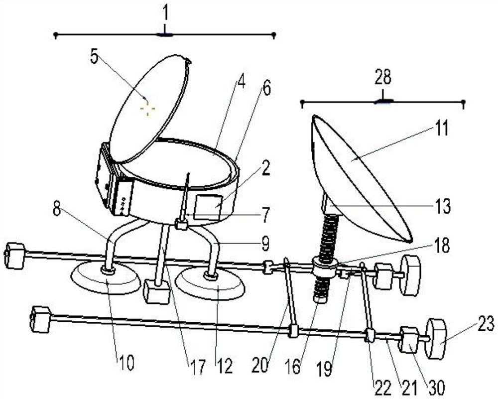 Vehicle-mounted antenna equipment based on communication-in-motion satellite vehicle