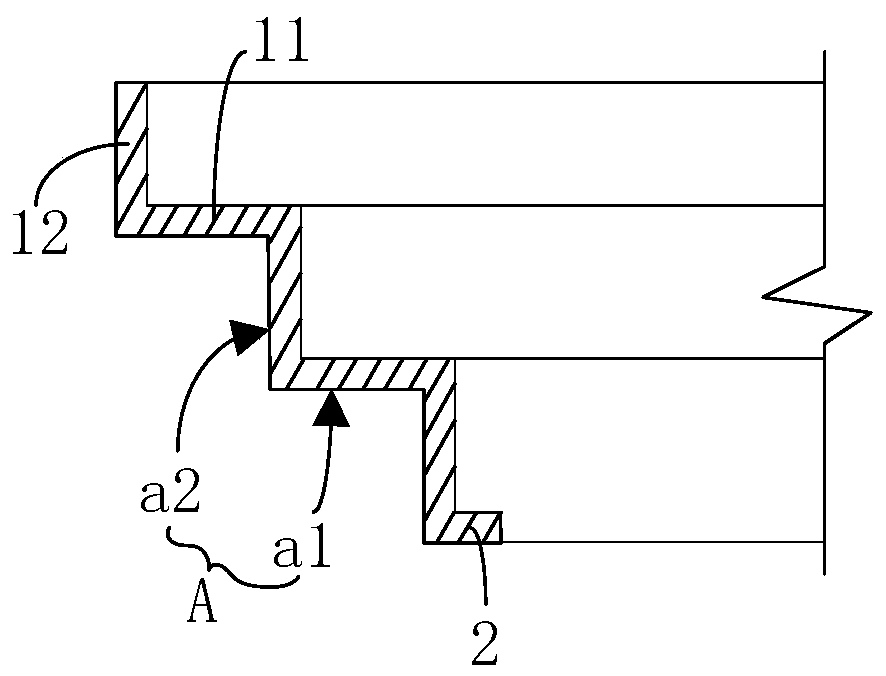 Step-back hole mold