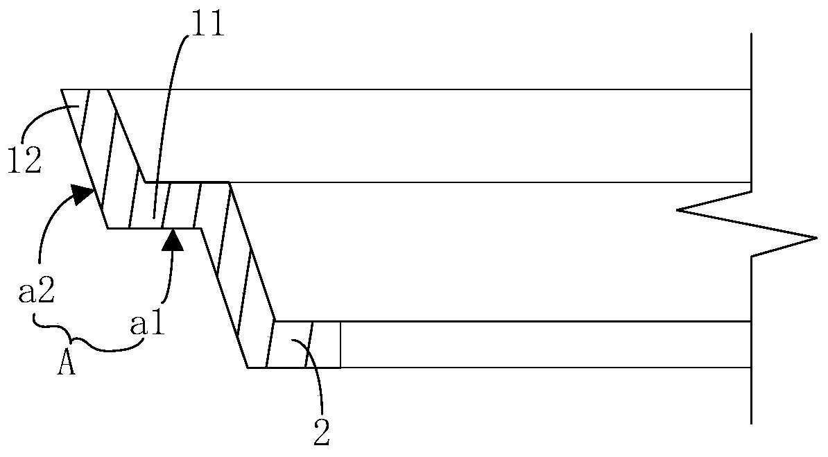 Step-back hole mold