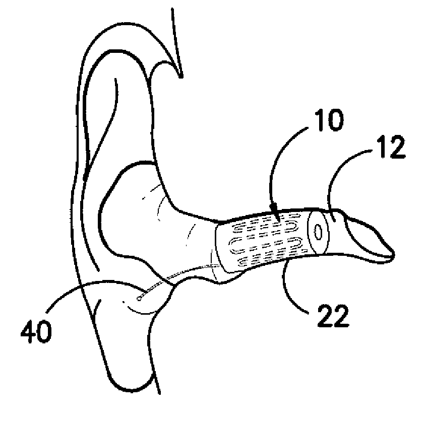 Ear insert for relief of tmj discomfort and headaches