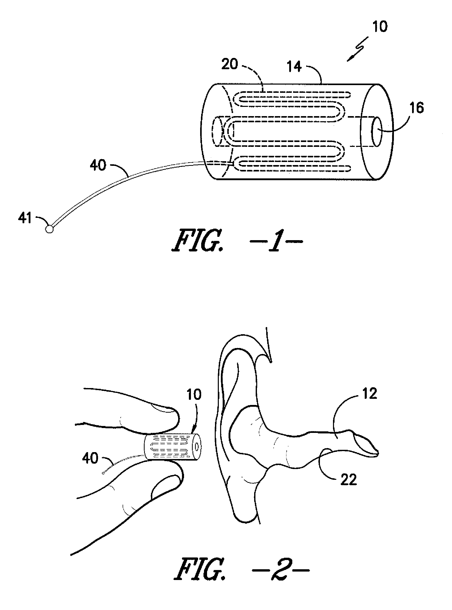 Ear insert for relief of tmj discomfort and headaches