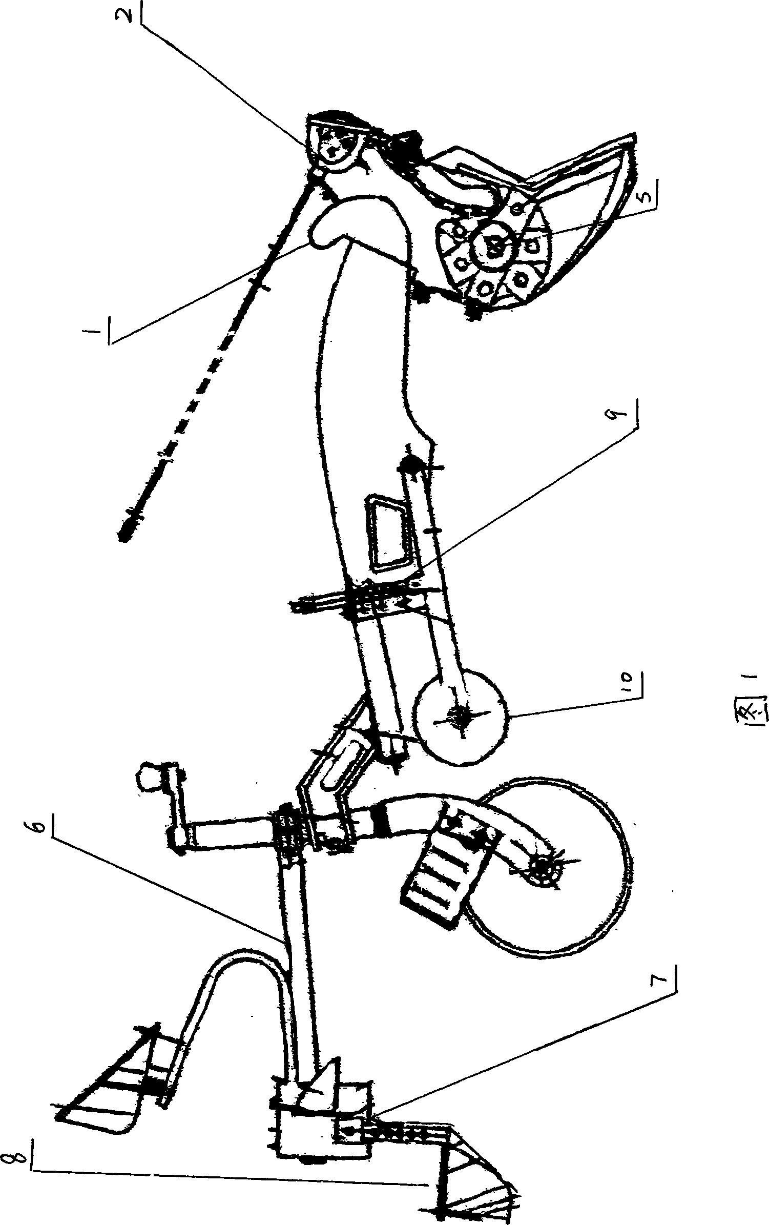 Tillage machine for recycling stalk to farmland