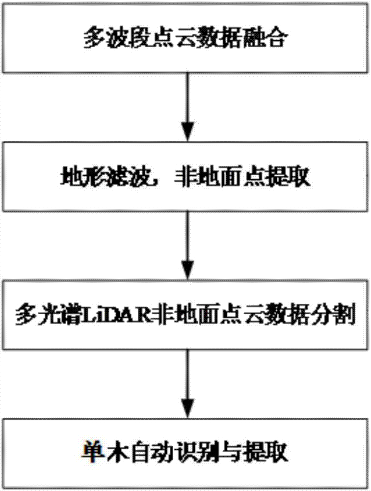 Individual tree automatic extraction method based on multispectral LiDAR data