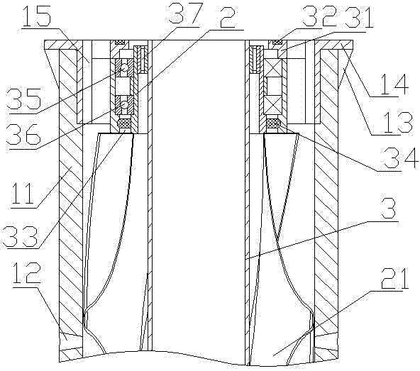 Oil well pumping pipe capable of automatically removing sand