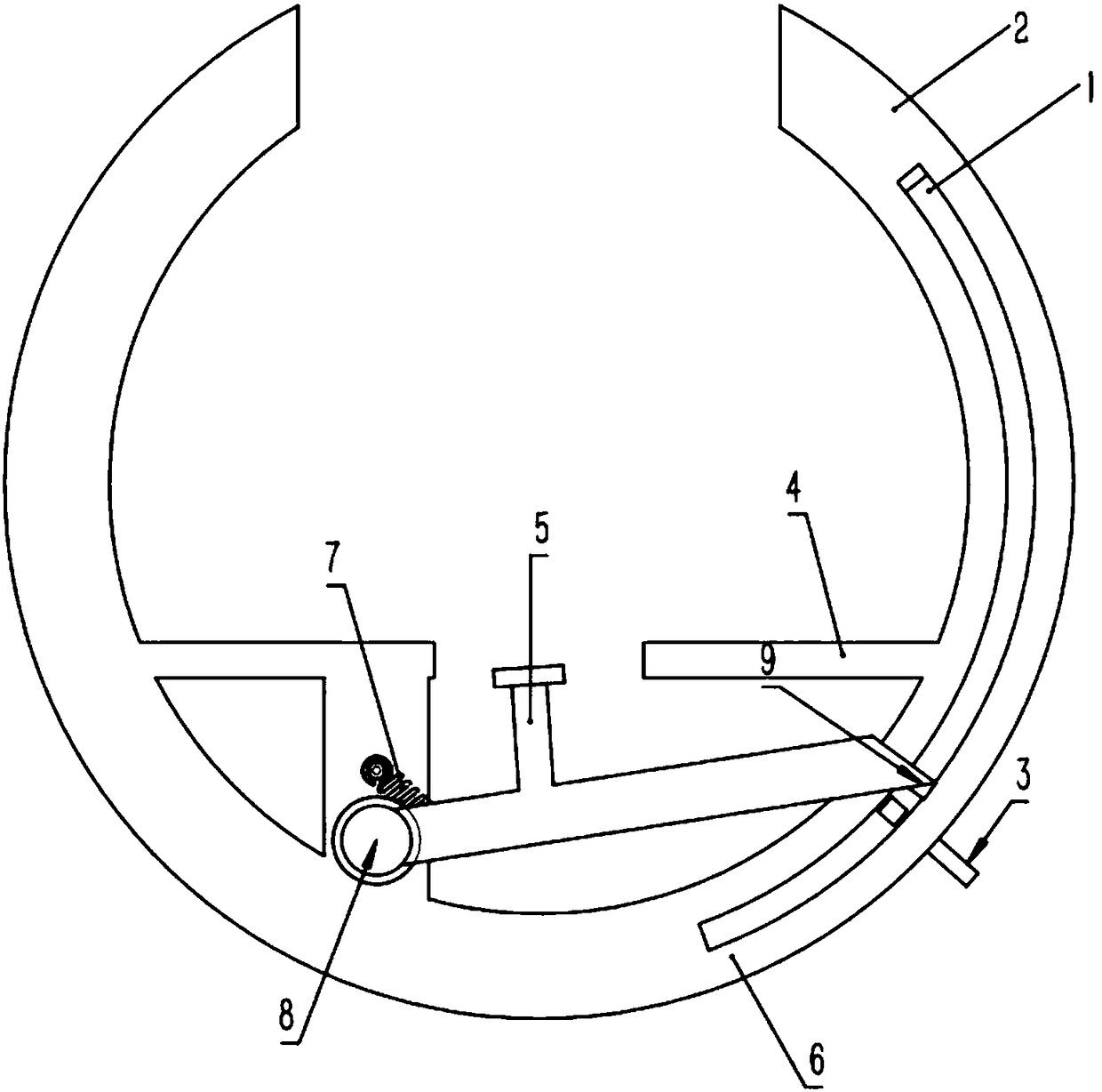 Vertical bicycle parking fixing device