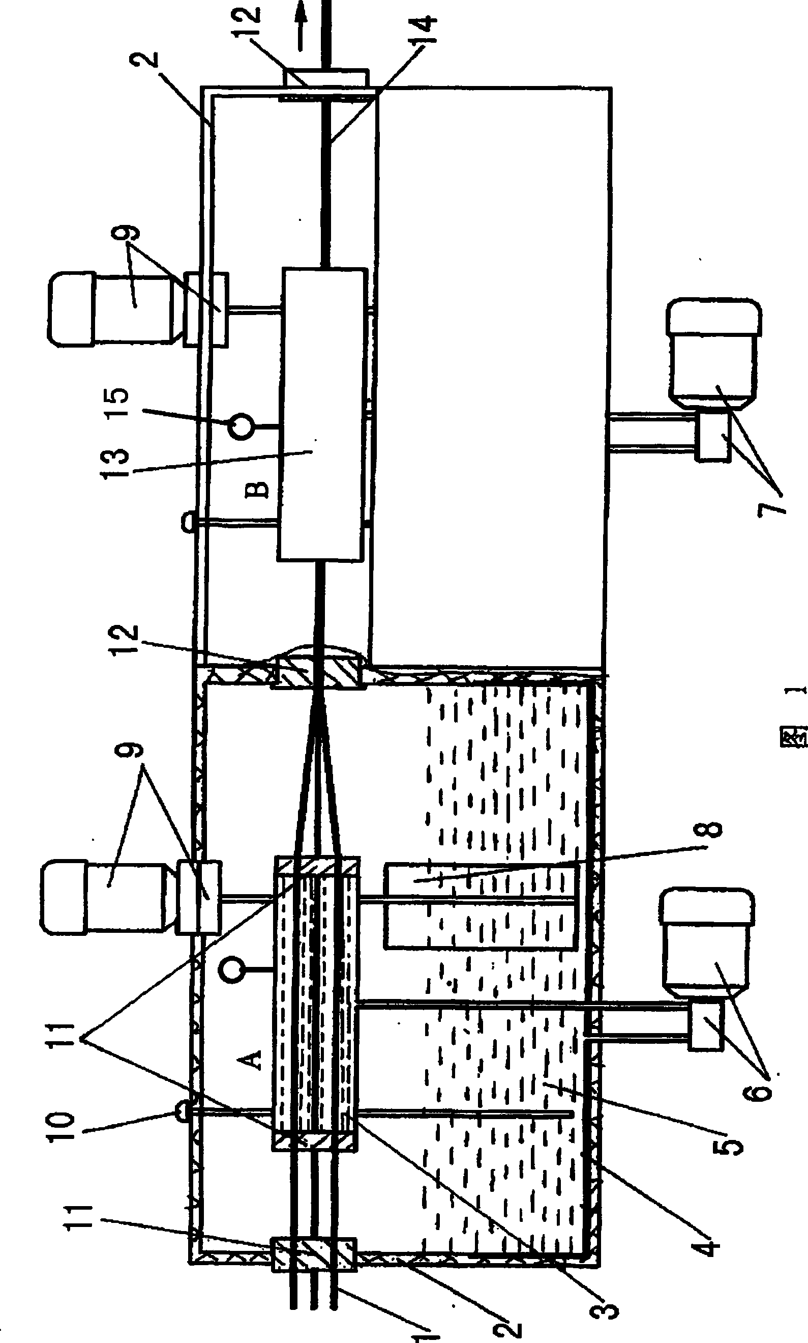 Method and apparatus for filling type communication cable compound filling