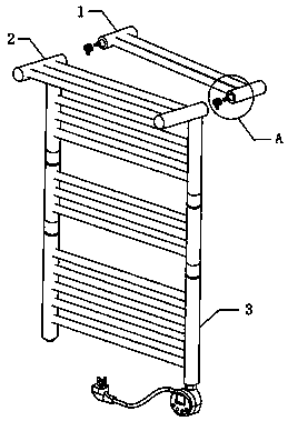 Removable intelligent temperature control type drying frame