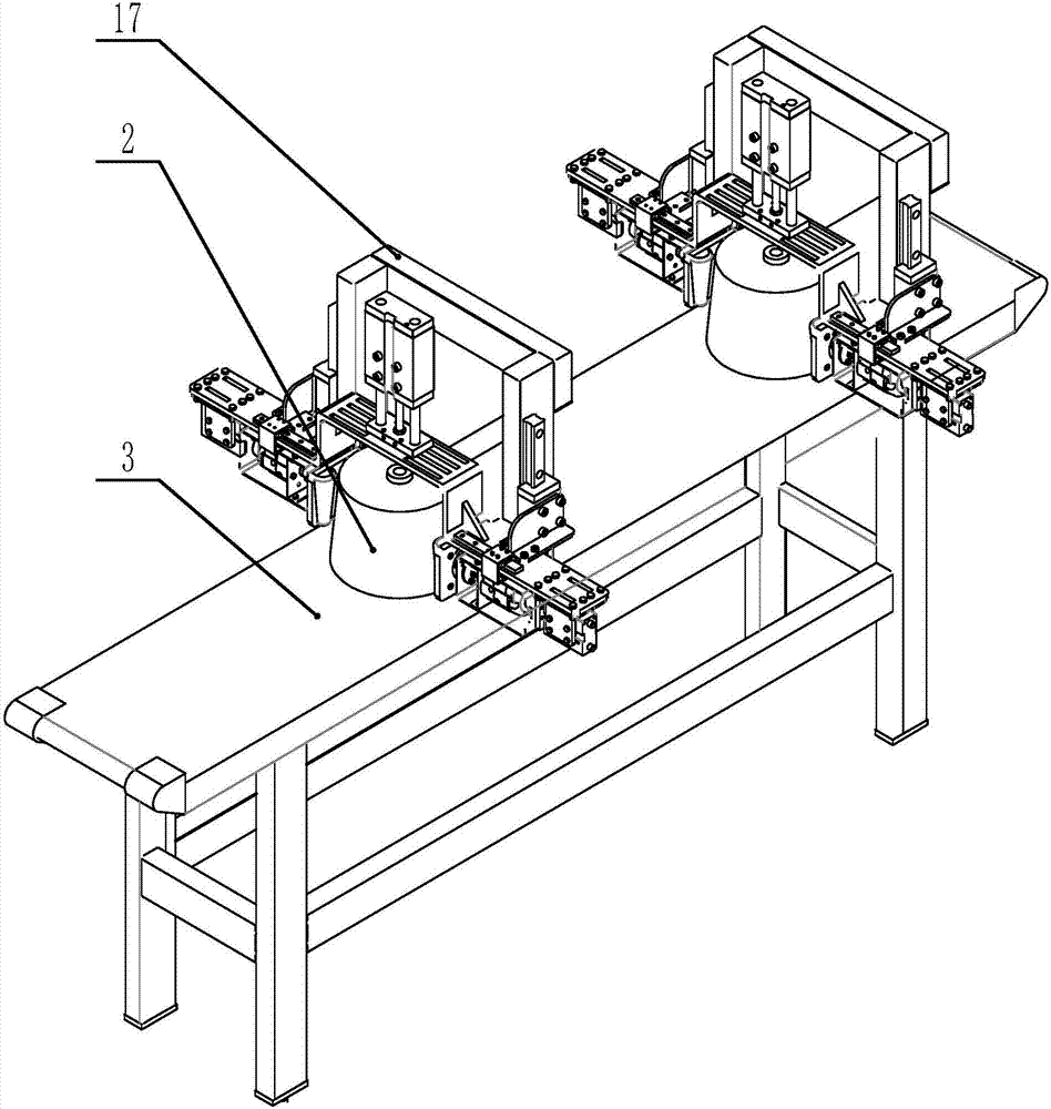 Bobbin yarn clamping, overturning and lifting device and working method