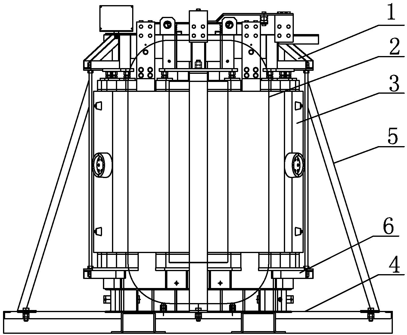 Three-dimensional wound iron core three-phase dry-type transformer for nuclear station