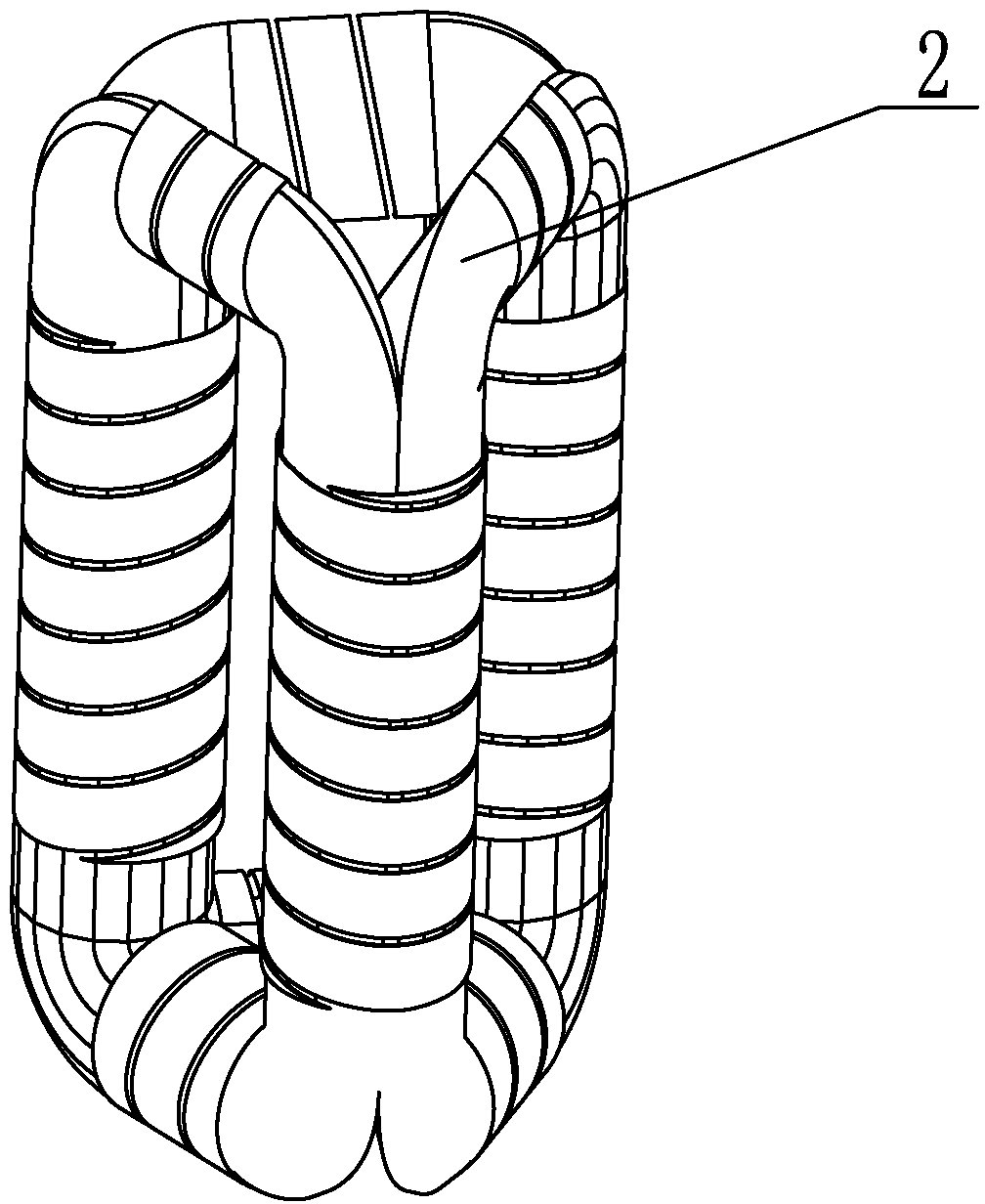 Three-dimensional wound iron core three-phase dry-type transformer for nuclear station