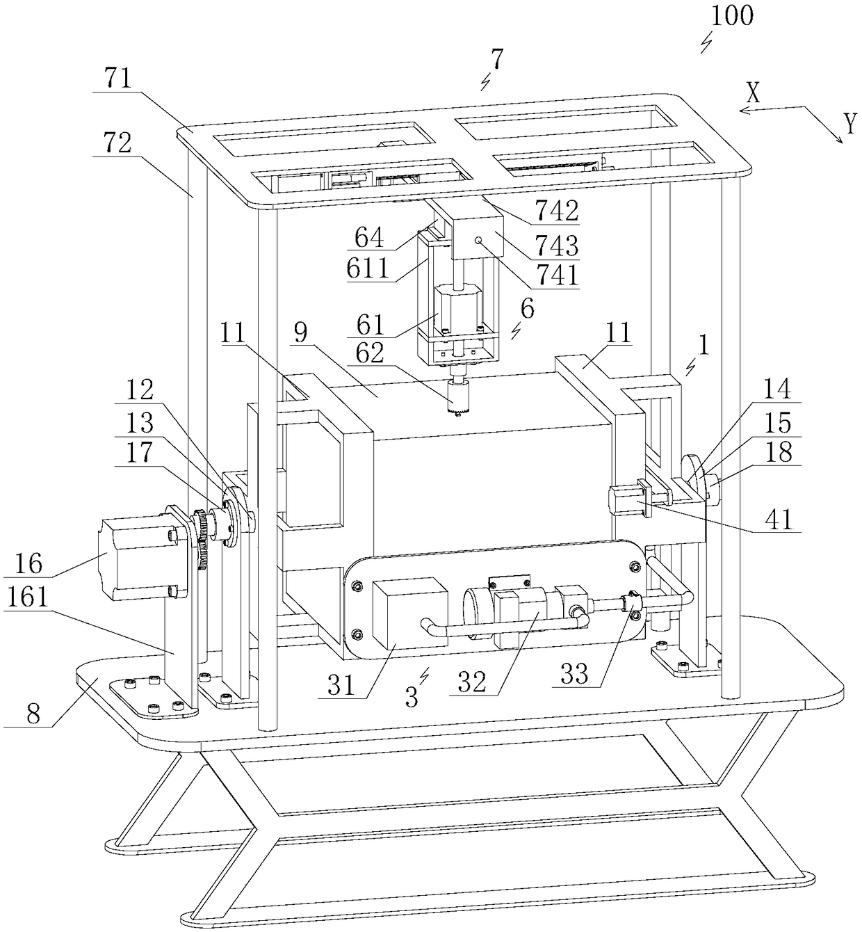 Strain gauge type pressure test tight oil inhibition experimental device