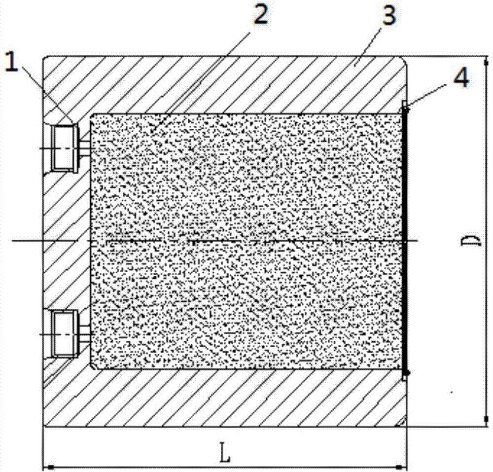 Smoke-fire actuating cylinder for nuclear power safety valve and laser welding method thereof