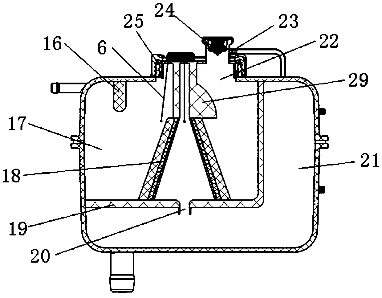 An expansion kettle and its processing method