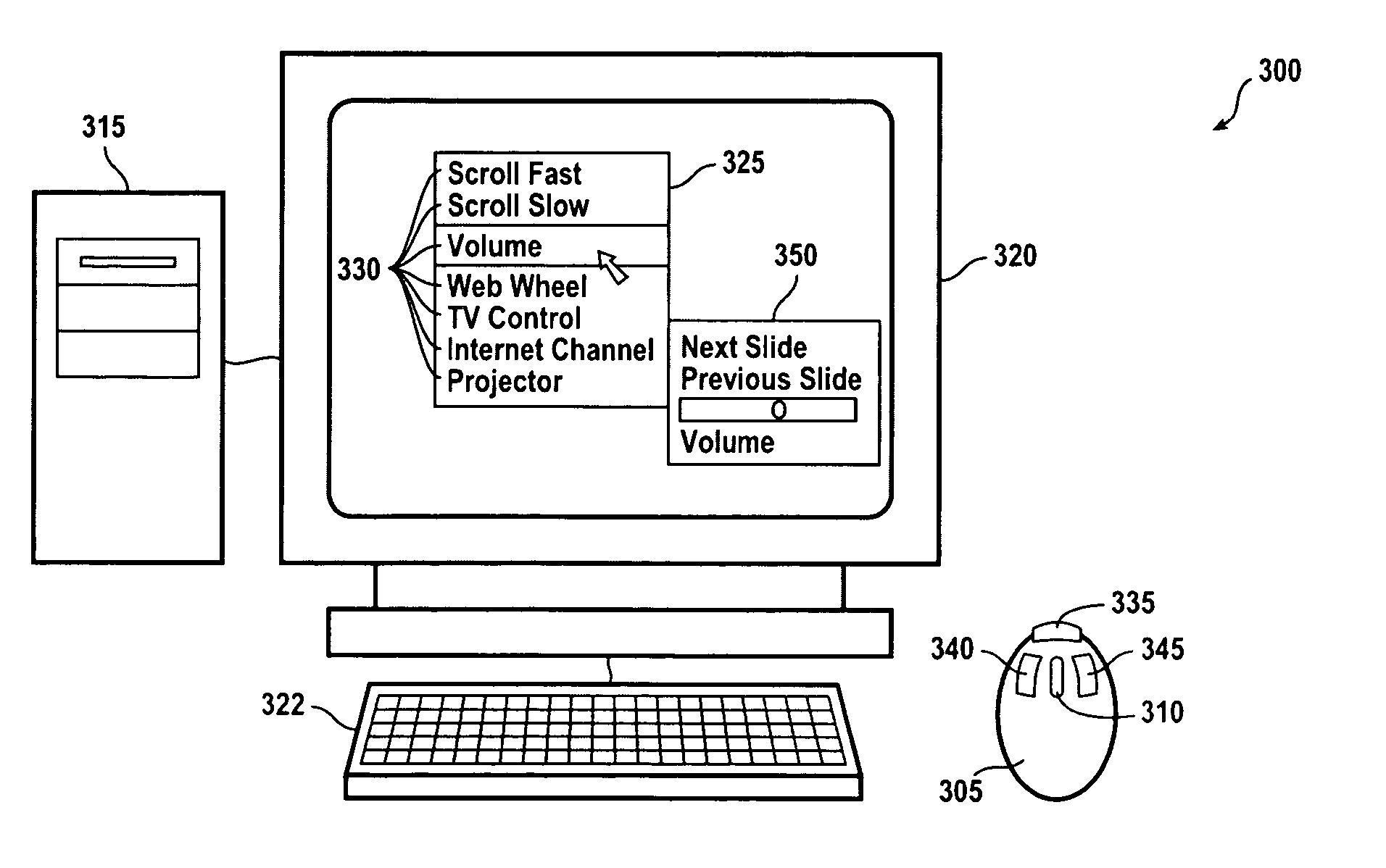 Scrolling device