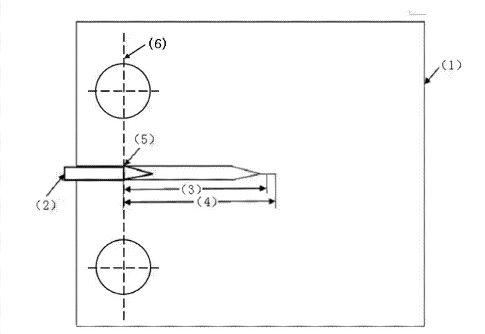 Method for measuring critical temperature of high temperature creep crack growth of material