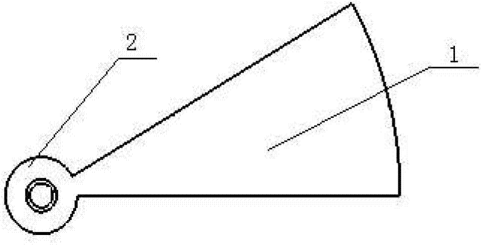 Span positioning and detection device for pendulum vertical tail with plate