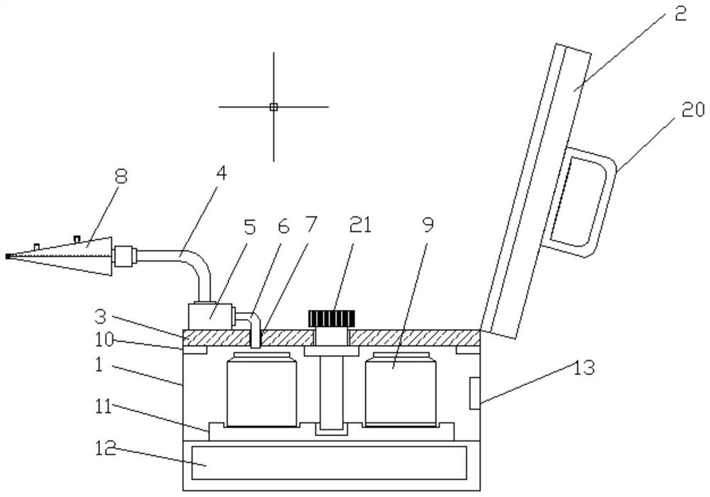 A liquid food testing and sampling device