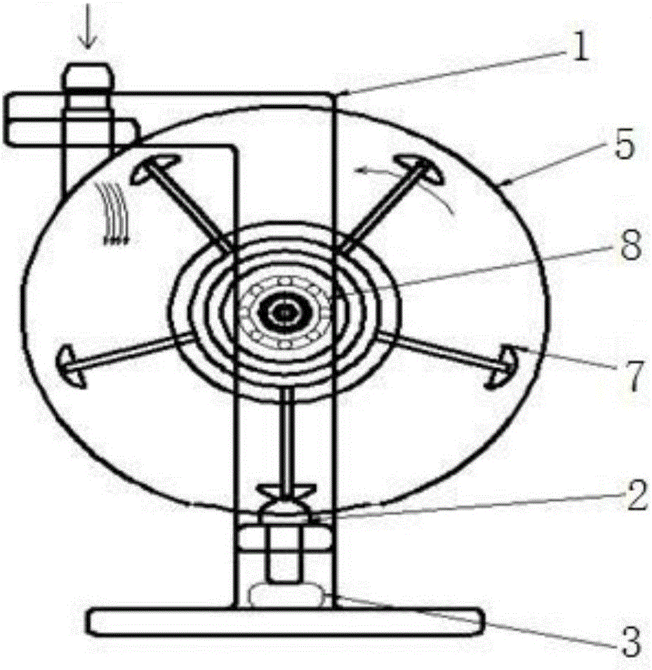 Special robot arm for remote control key spurious emission test and application method thereof