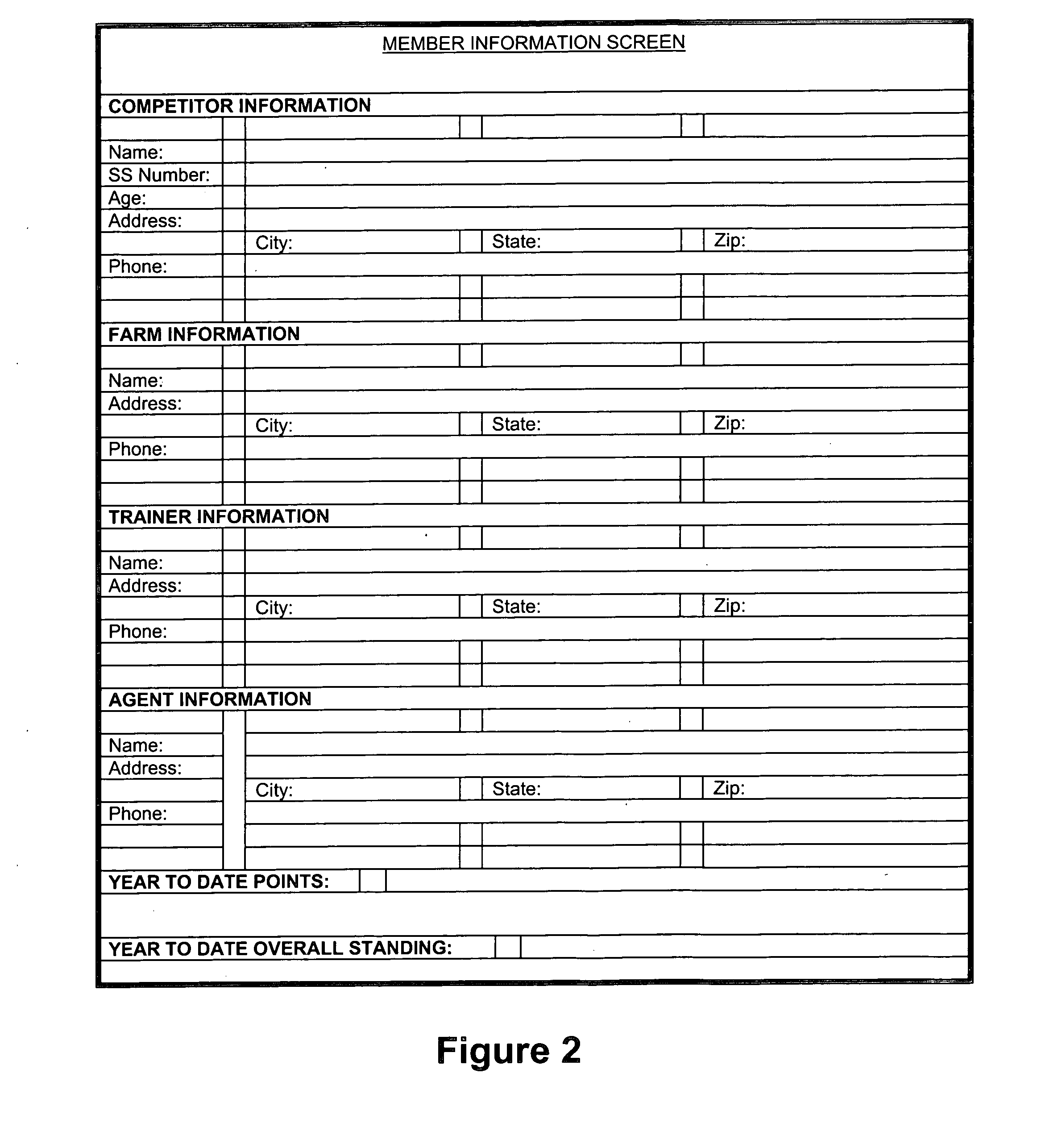 Registration and scoring system for sports competition