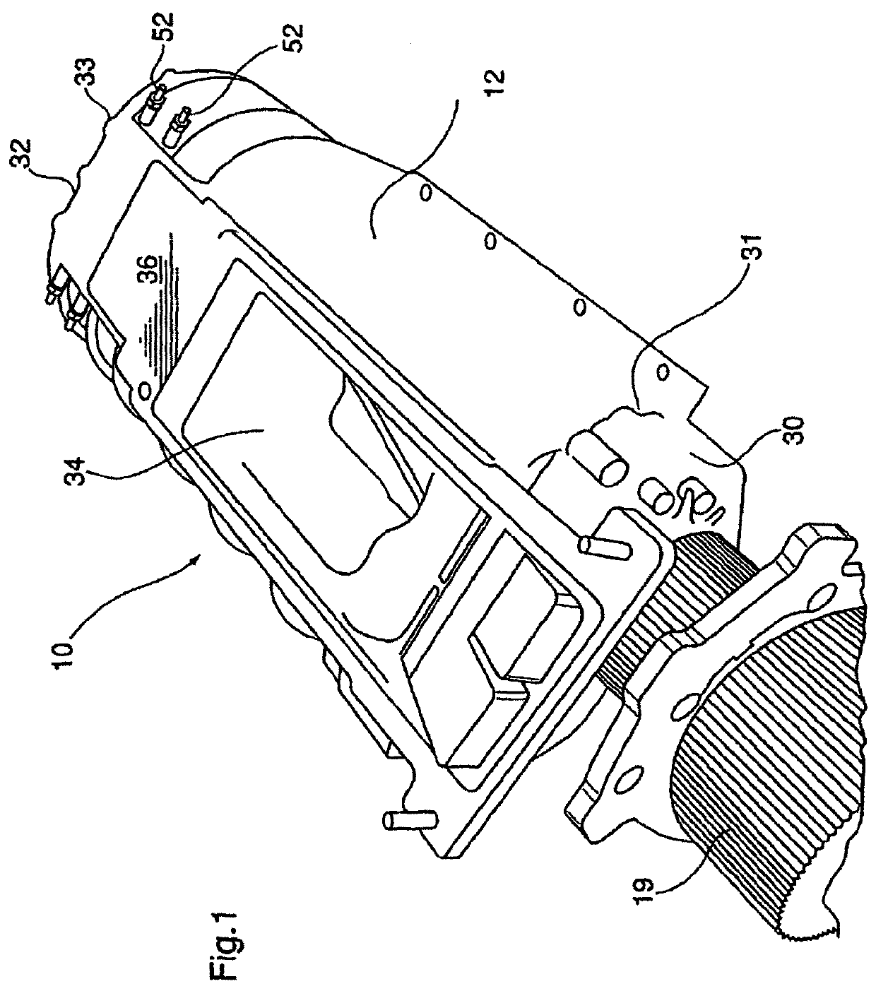 Roots type gear compressor with helical lobes having communication with discharge port