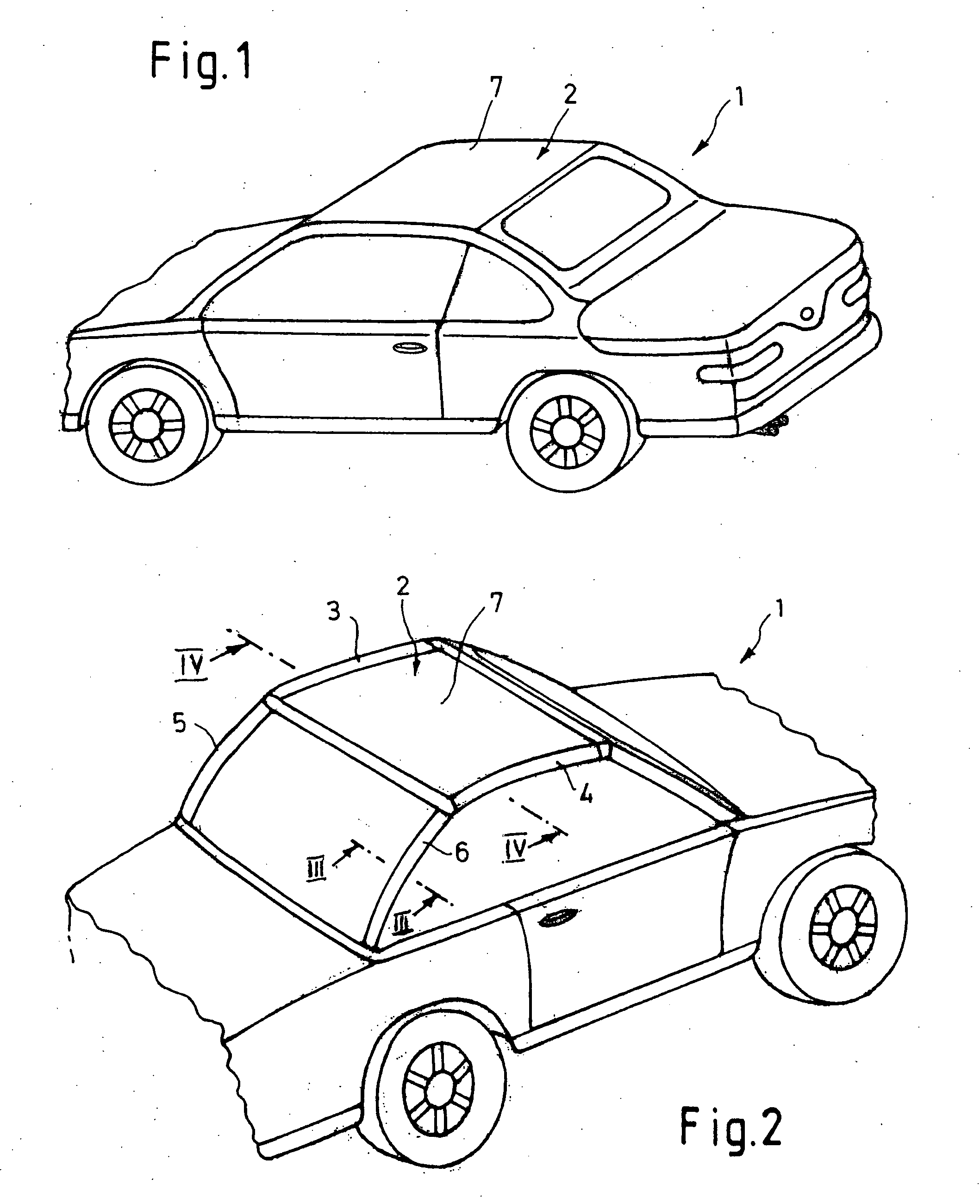 Folding top of a convertible automobile