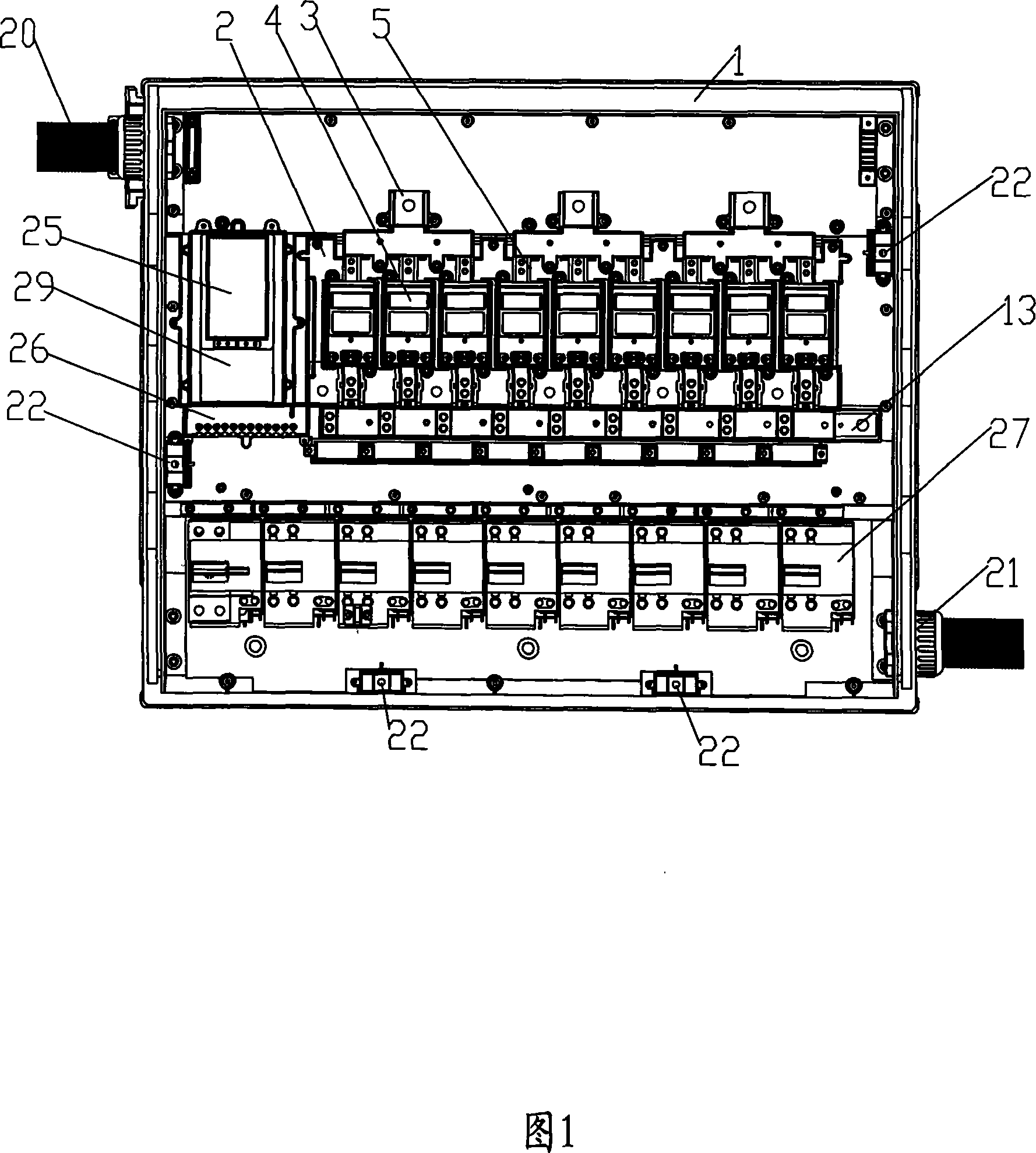 Multi-meter position electric energy metering device