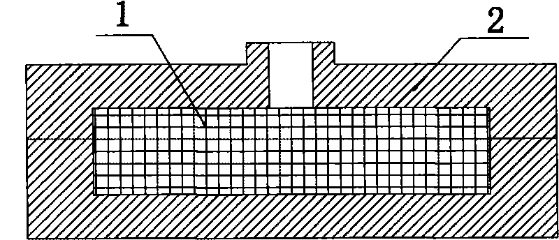 Process for preparing ductile cast iron-based composite