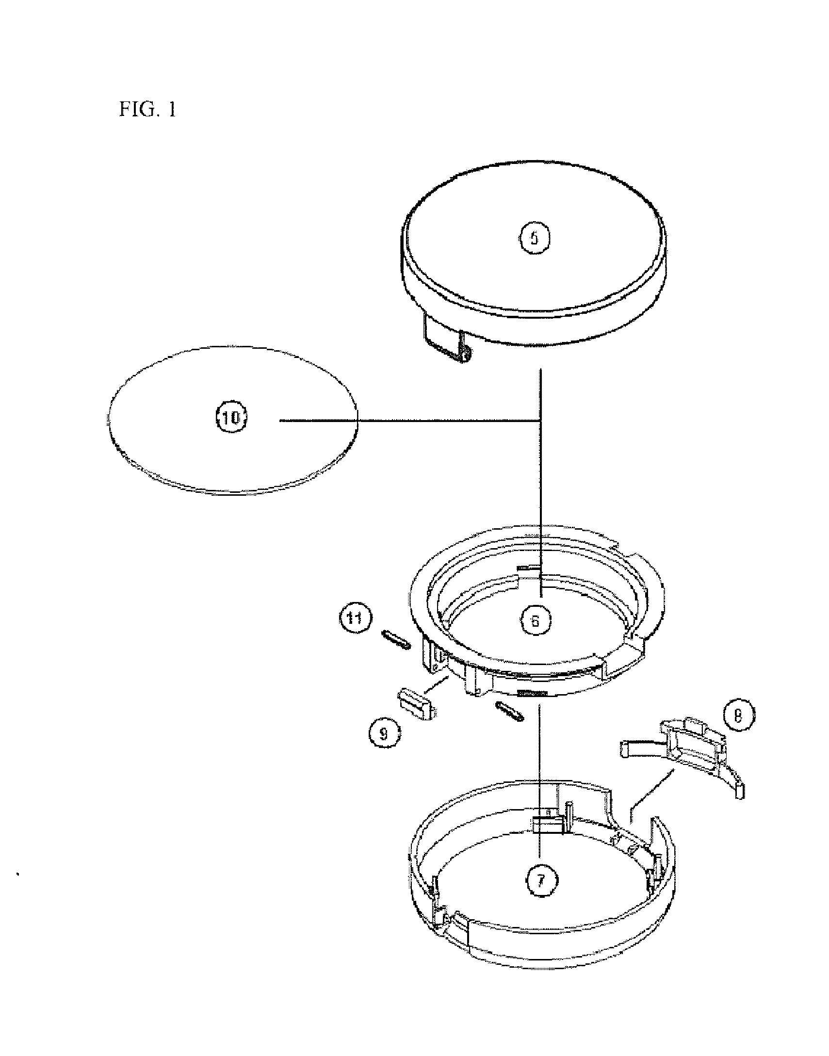 Antimicrobial cosmetic container containing impregnating material