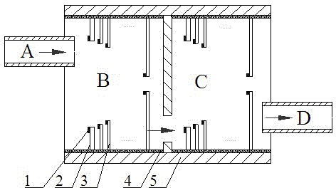 Piezoelectric power generation device using pulse vibration of vehicle tail gas to generate power and power generating method