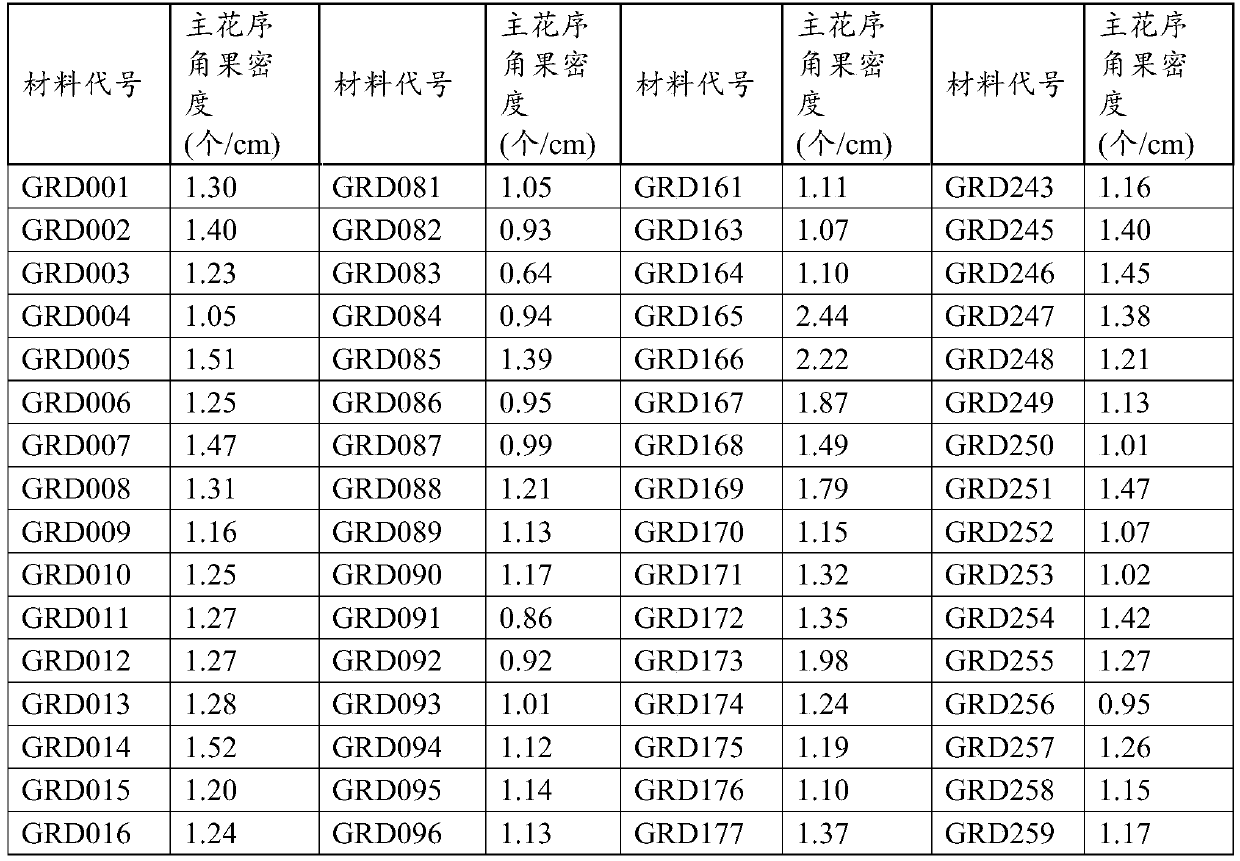 A05 chromosome major QTL locus of brassica napus major inflorescence silique density character, SNP molecular marker and application