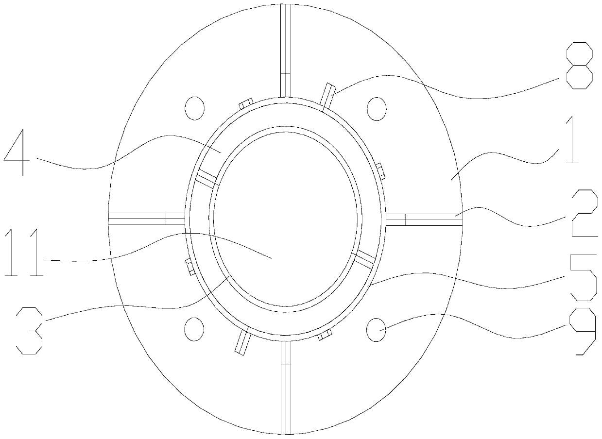 Novel wood structure column base joint reinforcement structure and construction method thereof