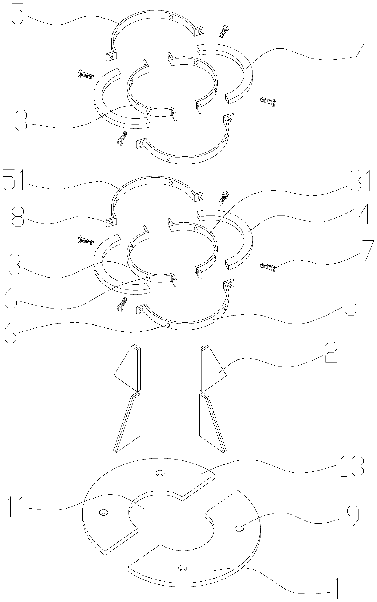 Novel wood structure column base joint reinforcement structure and construction method thereof